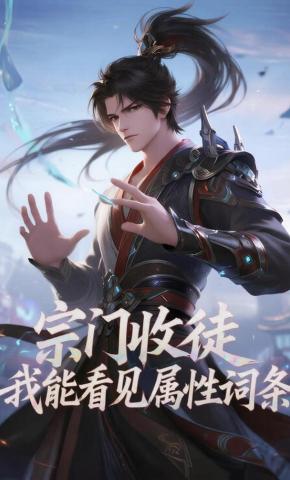 短剧《宗门收徒，我能看见属性词条》海报