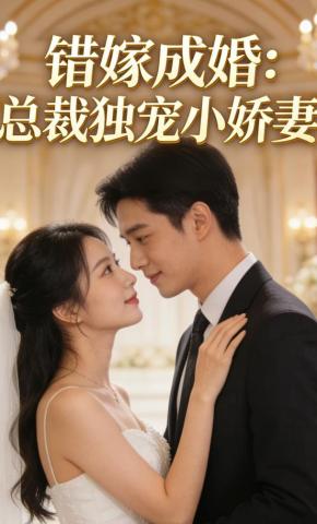 短剧《错嫁成婚：总裁独宠小娇妻》海报