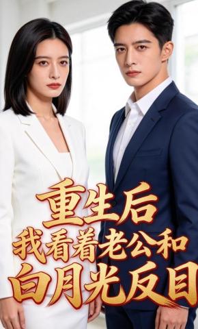 短剧《重生后，我看着老公和白月光反目》海报