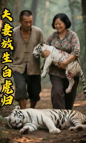 短剧《夫妻放生白虎归》海报