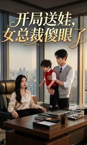 短剧《开局送娃，女总裁傻眼了》海报