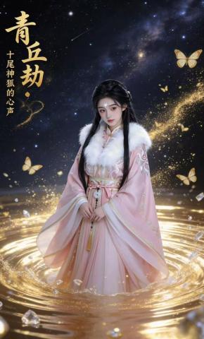 短剧《青丘劫：十尾神狐的心声》海报