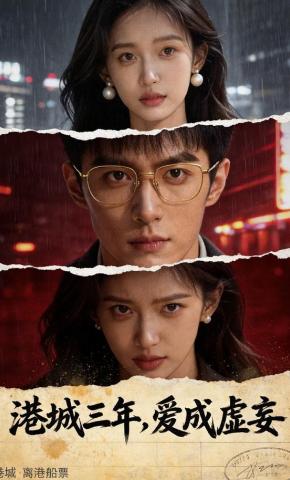 短剧《港城三年，爱成虚妄》海报