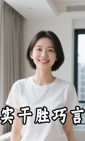 短剧《实干胜巧言》海报