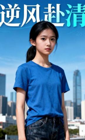 短剧《逆风赴清》海报
