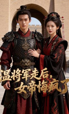 短剧《温将军走后，女帝悔疯了》海报