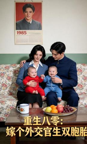 短剧《重生八零：嫁个外交官生双胞胎》海报
