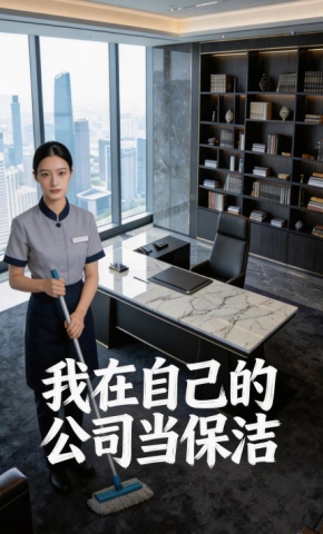 短剧《我在自己的公司当保洁》海报