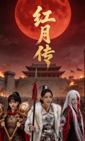 短剧《红月传》海报