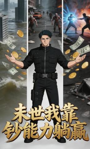 短剧《末世我靠钞能力躺赢》海报