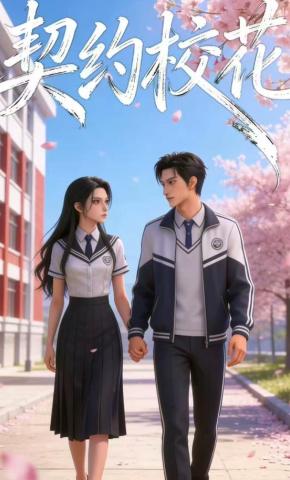 短剧《契约校花》海报