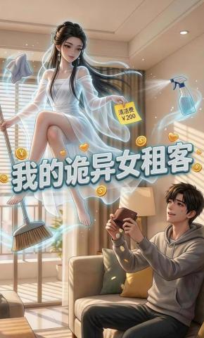 短剧《我的诡异女租客》海报
