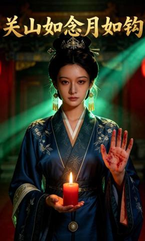 短剧《关山如念月如钩》海报