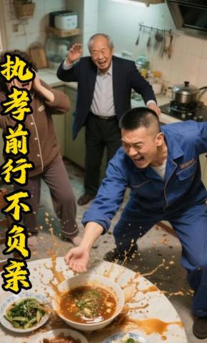 短剧《执孝前行不负亲》海报