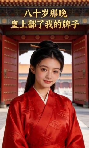 短剧《八十岁那晚，皇上翻了我的牌子》海报