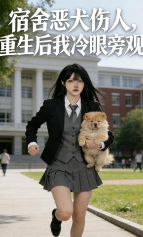 短剧《宿舍恶犬伤人，重生后我冷眼旁观》海报