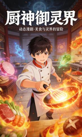 短剧《厨神御灵界》海报