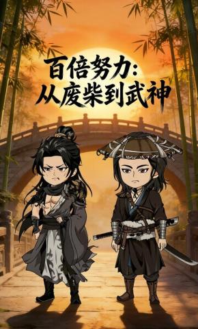 短剧《百倍努力：从废柴到武神》海报