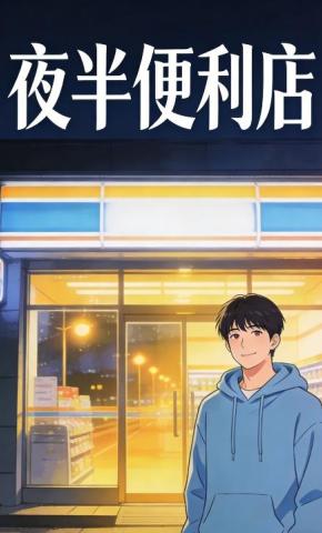短剧《夜半便利店》海报