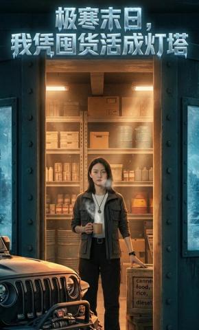 短剧《极寒末日，我凭囤货活成灯塔》海报