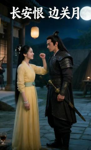 短剧《长安恨，边关月》海报