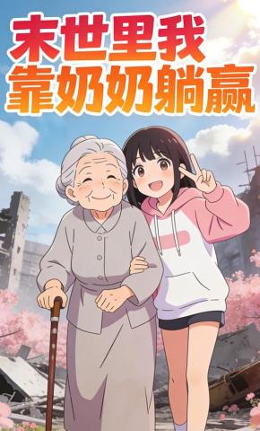 短剧《末世里我靠奶奶躺赢》海报