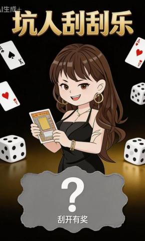 短剧《坑人刮刮乐》海报