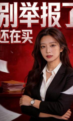 短剧《别举报了还在买》海报