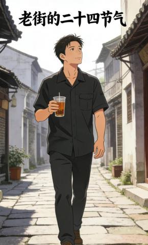 短剧《老街的二十四节气》海报