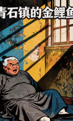 短剧《青石镇的金鲤鱼》海报