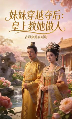 短剧《妹妹穿越夺后：皇上教她做人》海报