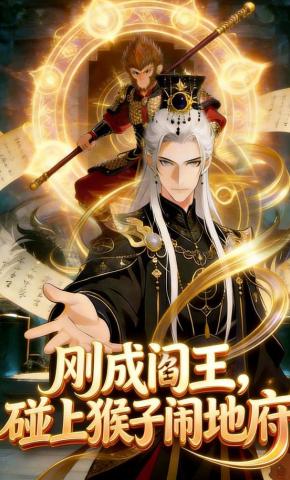 短剧《刚成阎王，碰上猴子闹地府》海报