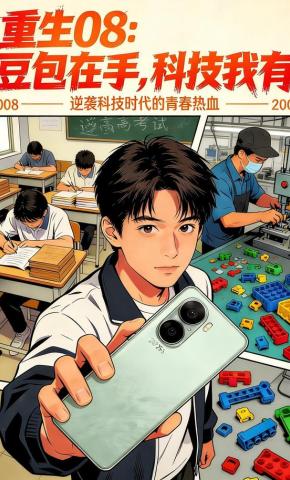 短剧《重生08：豆包在手，科技我有》海报