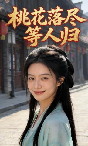 短剧《桃花落尽等人归》海报