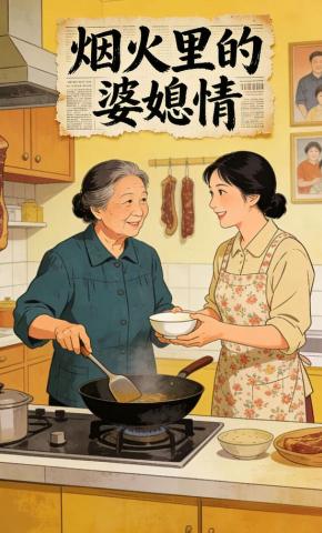 短剧《烟火里的婆媳情》海报