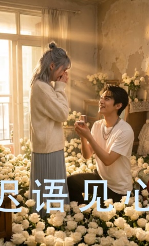 短剧《迟语见心》海报