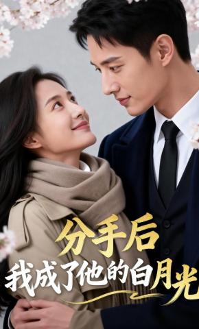 短剧《分手后，我成了他的白月光》海报
