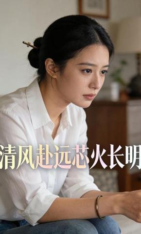 短剧《清风赴远芯火长明》海报