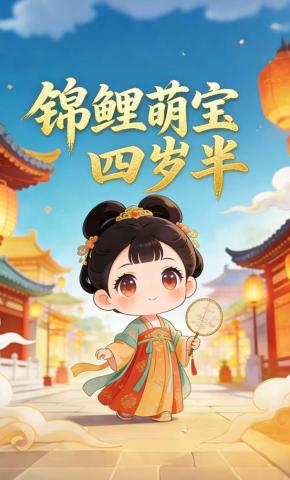 短剧《锦鲤萌宝四岁半》海报