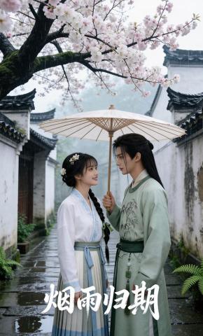 短剧《烟雨归期》海报