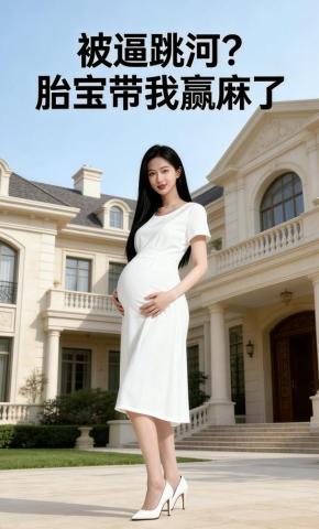 短剧《被逼跳河？胎宝带我赢麻了》海报