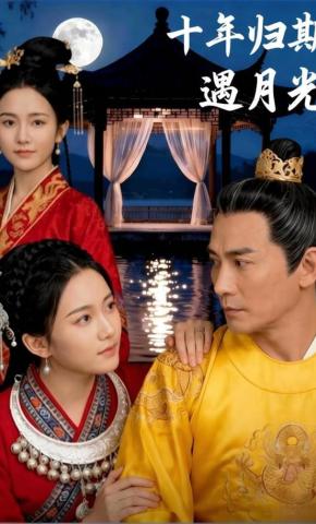 短剧《十年归期遇月光》海报
