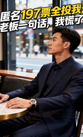 短剧《匿名197票全投我，老板一句话，我慌了》海报