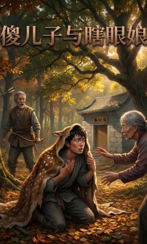 短剧《傻儿子与瞎眼娘》海报