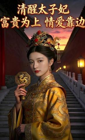 短剧《清醒太子妃，富贵为上情爱靠边》海报