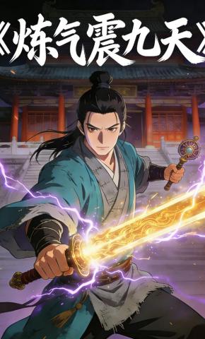 短剧《炼气震九天》海报