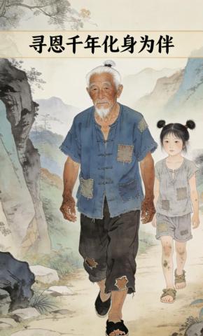 短剧《寻恩千年，化身为伴》海报