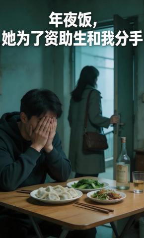 短剧《年夜饭，她为了资助生和我分手》海报