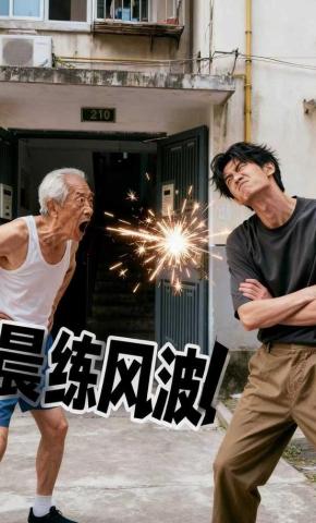 短剧《晨练风波》海报