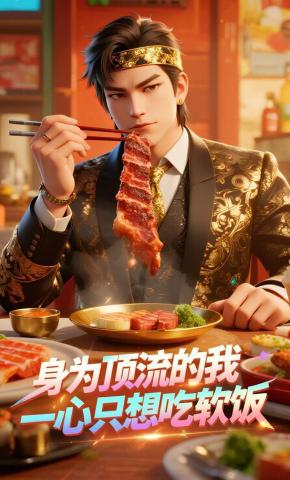 短剧《身为顶流的我，一心只想吃软饭》海报